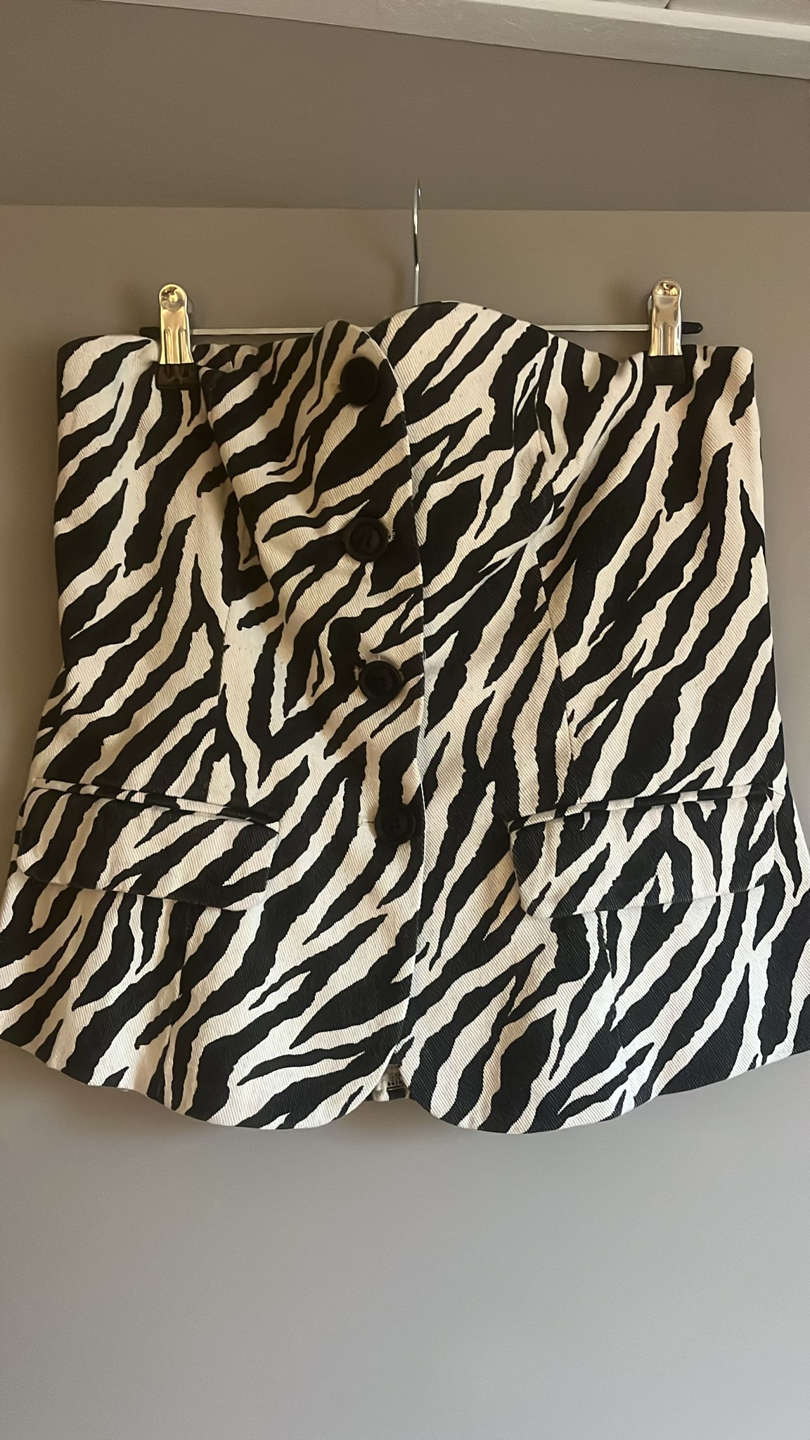 Zebra Bustier Top – Bold & Fierce