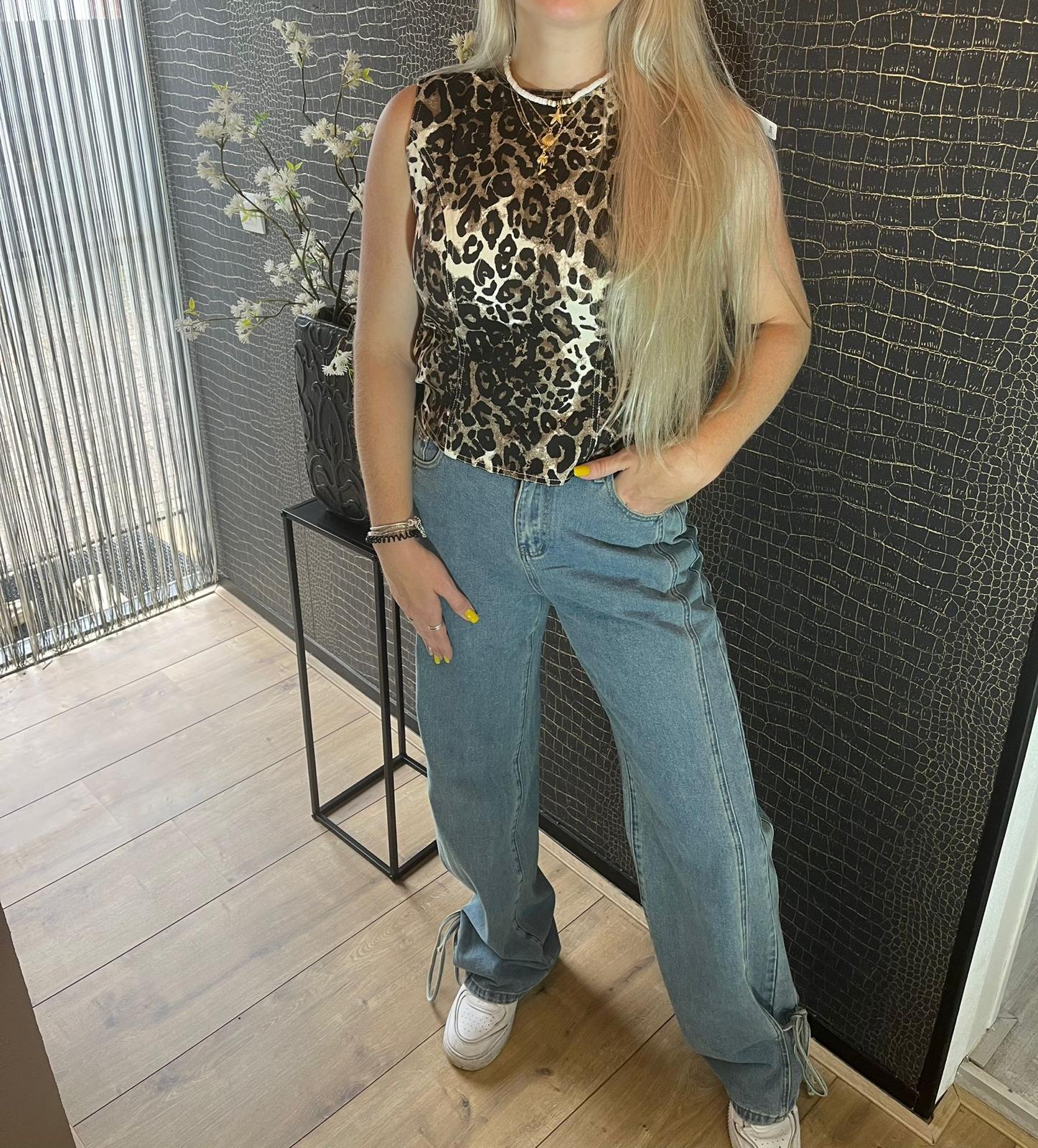 Leopard Sleeveless Top – Wild & Chic