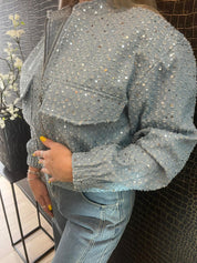 Sequin Denim Jacket – Shine All Day & Night
