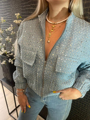 Sequin Denim Jacket – Shine All Day & Night