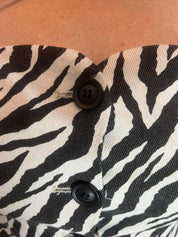 Zebra Bustier Top – Bold & Fierce