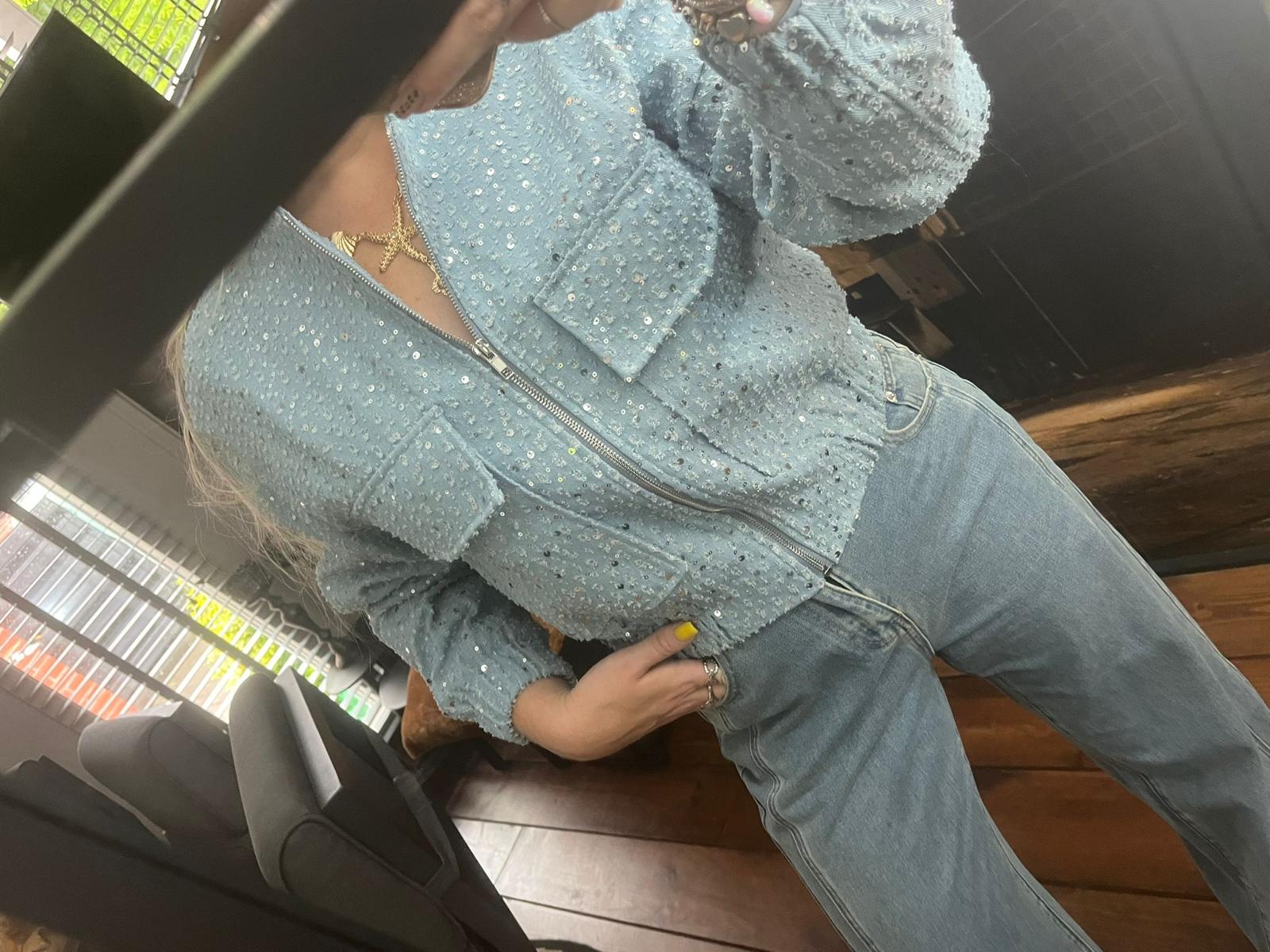 Sequin Denim Jacket – Shine All Day & Night